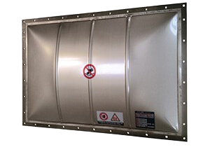 Specifically designed for environments with high pressure or vacuum conditions, VIGILEX VD-HV offers robust protection against pulsations, ensuring safety for equipment and personnel. With its integrated flange and sealing, VIGILEX VD-HV meets safety standards, providing optimal dust protection. Standard burst pressure is 0.1 bar (max. 0.5 bar) at 22°C (72°F).