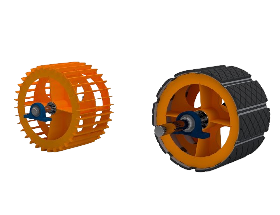 Conveyor pulleys, tailored to client specifications, incorporate a key design feature—replaceable 12 mm liner plates for enhanced longevity. Installation is streamlined with Sati's KLAB quick-clamping bushings, while innovative slots in the liner plates efficiently remove particles and moisture. The structural design not only reduces stress on the elevator but also ensures reliability. Precision manufacturing, utilizing CNC laser machines and Fronius welding equipment, guarantees consistency and durability, making c onveyor pulleys  an optimal choice for diverse industrial applications.